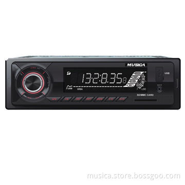 Car radio deckless with fixed panel and good design